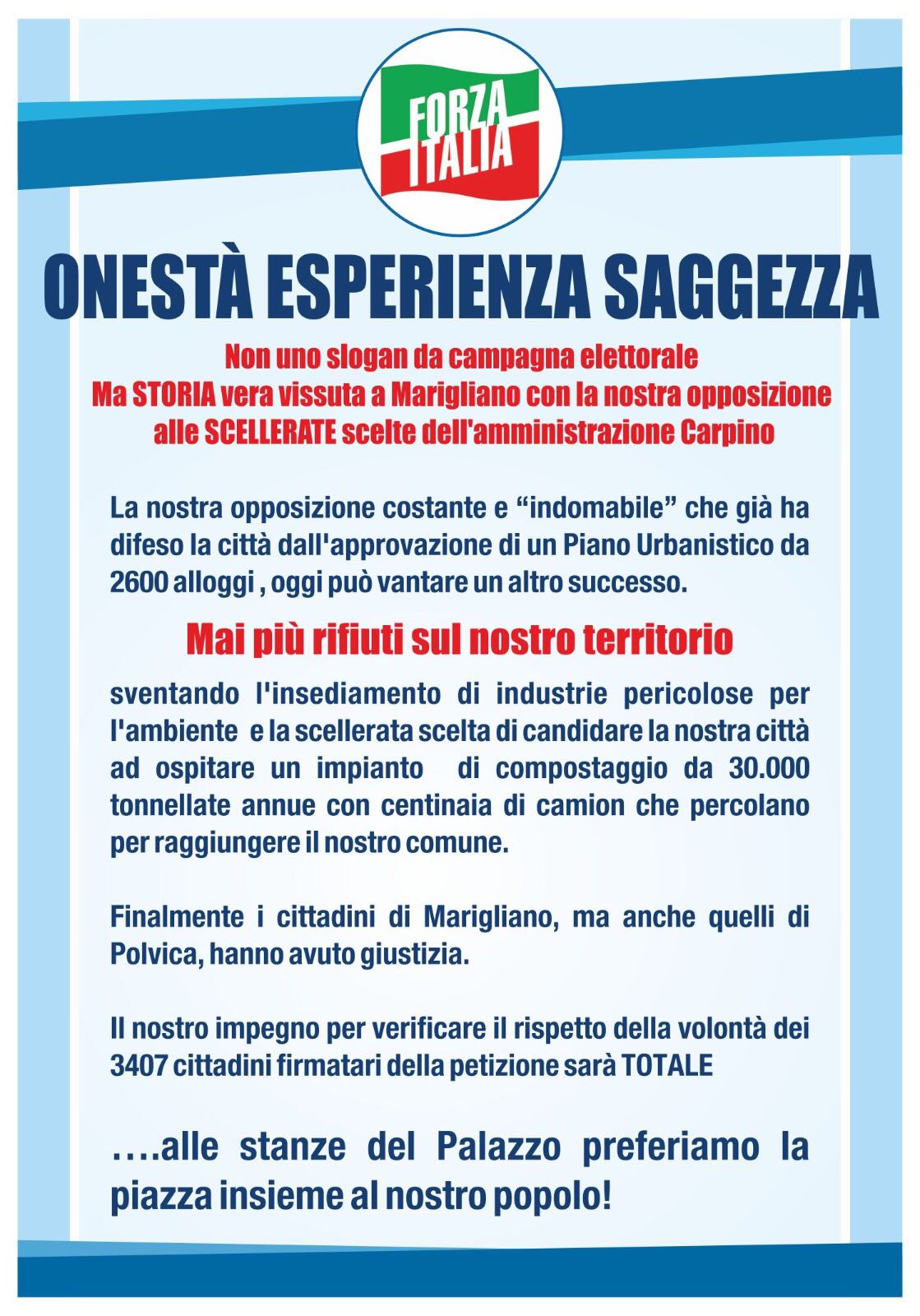 comunicato forza italia marigliano