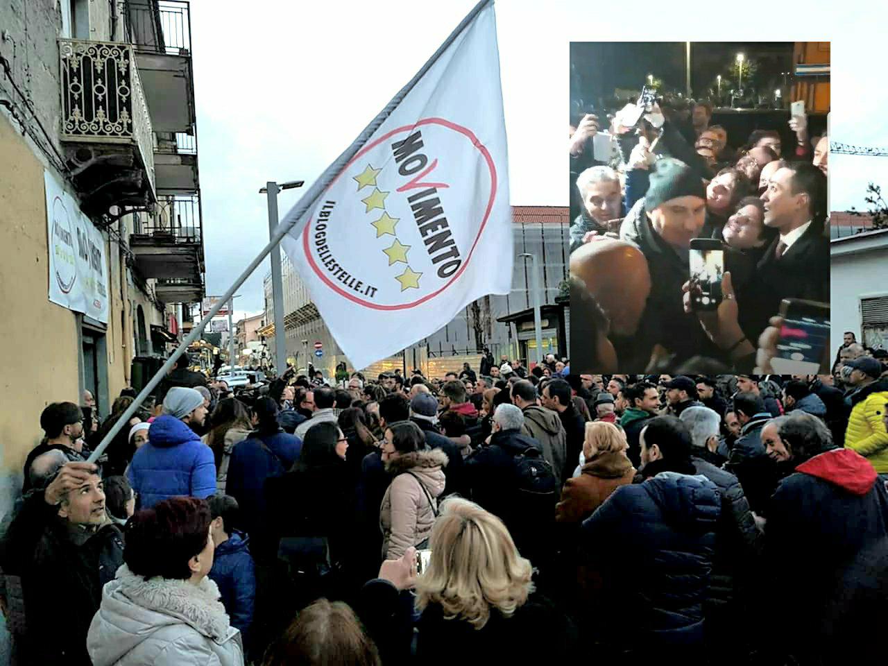 folla attesa di maio acerra