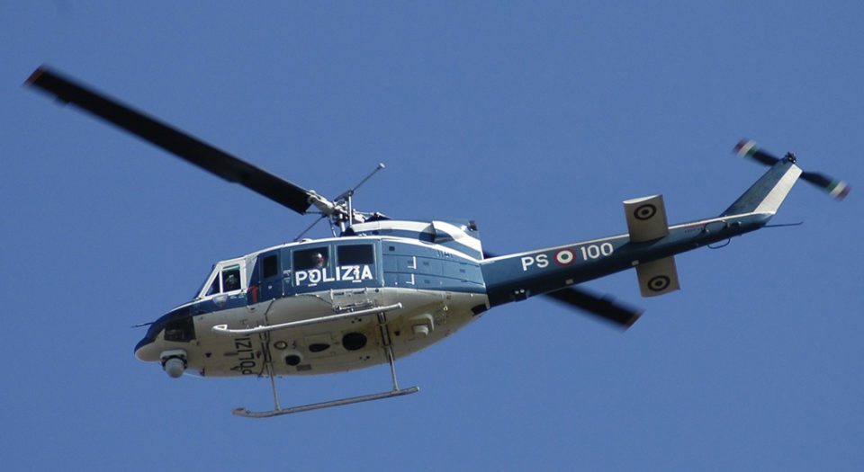 elicottero polizia afragola